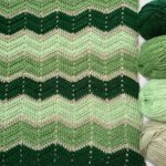 Hermosa Manta con el Punto Zig Zag