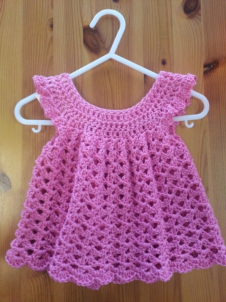 Vestido de Bebé a Crochet