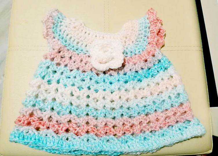 Vestido de discount crochet para bebe