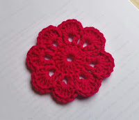 Crochet Eight Petal Coaster Pattern