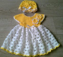 Bumble Bee Dress and Hat Crochet Pattern