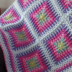 Solid Granny Square Blanket