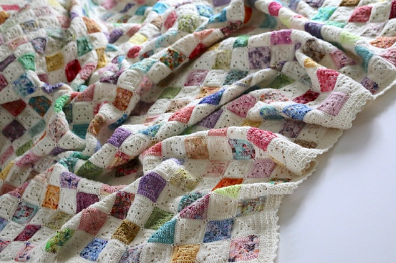 Battenberg Crochet Blanket Pattern