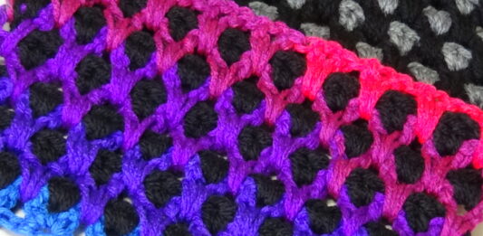 Interlocking Diamonds Stitch Pattern