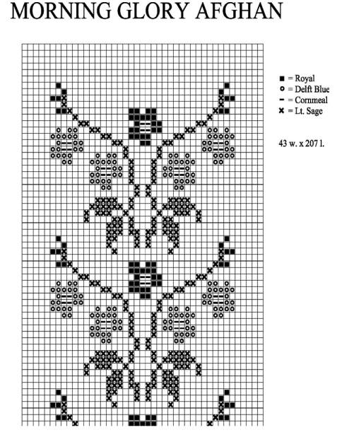 Morning Glory Afghan Pattern