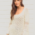 Beautiful Beige Crochet Top