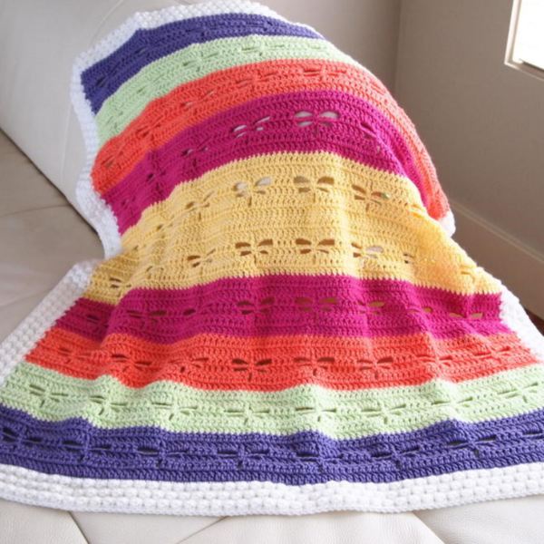 Dragonfly Crochet Blanket