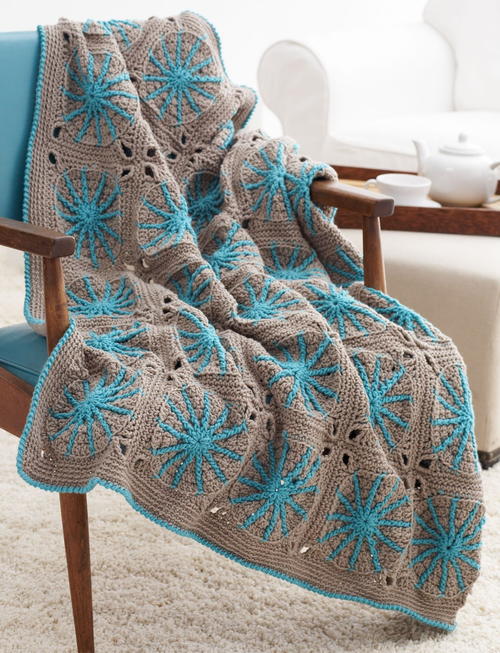 Sunburst Afghan Blanket