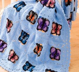 Butterflies of Spring Afghan