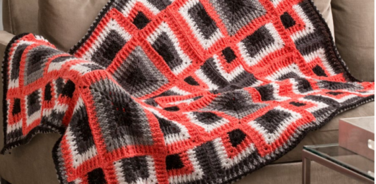 The Dynamic Squares Throw Crochet Pattern