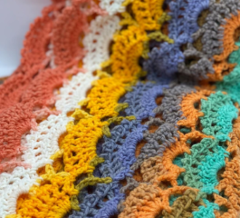 Picot Fan Stitch in Crochet
