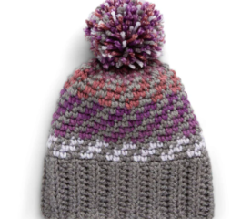 Crochet Spiral Striped Hat Pattern