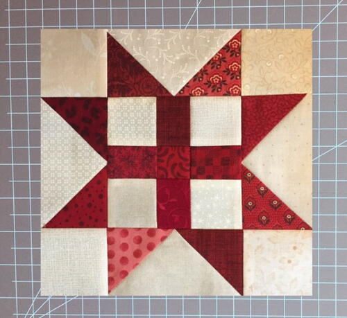 Easy Cross Sawtooth Star Block