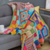 Patchwork Style Crochet Throw Pattern