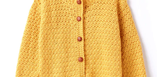 Adult Crochet Crew Neck Cardigan Pattern