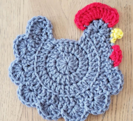 Chicken Coasters Crochet Pattern