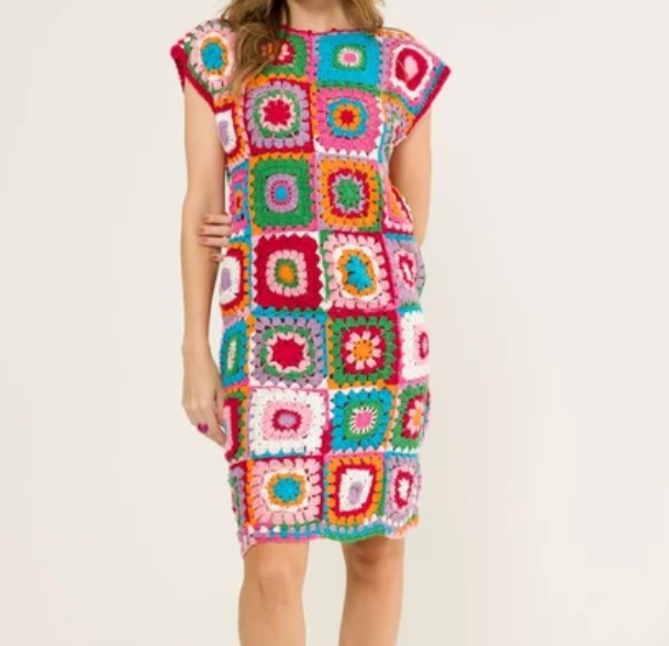 Granny Square Dress