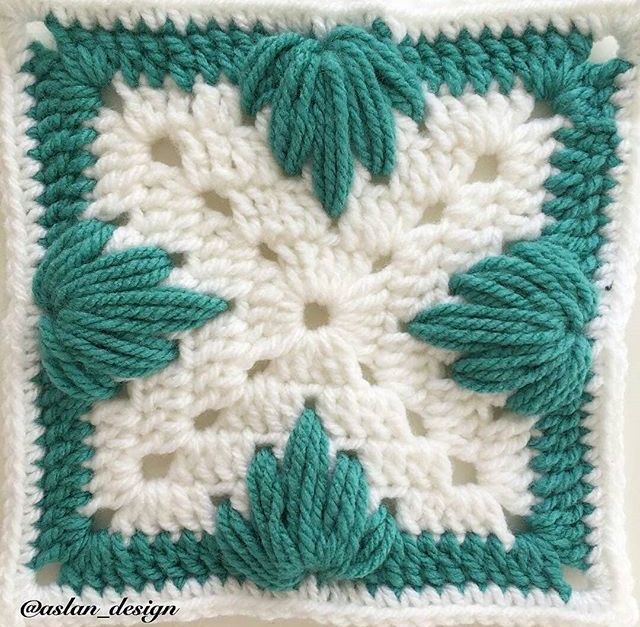 Granny Square Leaf Crochet