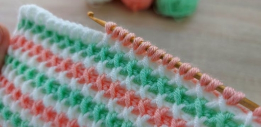 Super Very Easy Tunisian Crochet Stitch