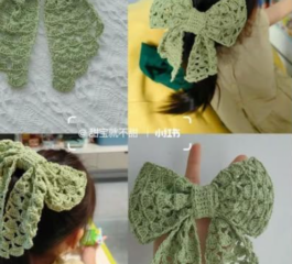 Easy Crochet Ribbon Bow – Free Pattern