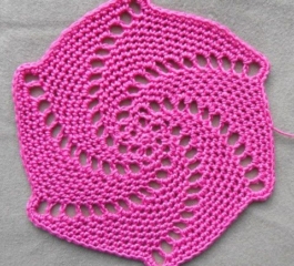 Swirled Hexagons Blanket Crochet Pattern