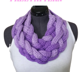 Double Braided Cowl Free Crochet Pattern