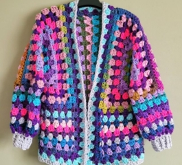 Granny Hexagon Cardigan Free Pattern